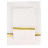 Baratto Piping 300 Thread Count Bamboo Sheet Set in Gold