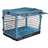 Deluxe Steel Dog Crate in Ocean Blue