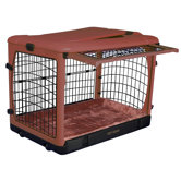 Deluxe Steel Dog Crate in Rust
