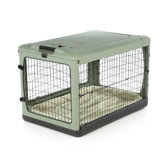 Deluxe Steel Dog Crate in Sage