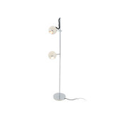 Retro Two Lights Floor Lamp in Ivory