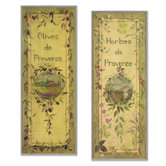 Olives and Herbes De Provence Oversized Kitchen Wall Plaque Set