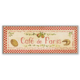 Caf&eacute; de Paris with Red Oversized Kitchen Wall Plaque