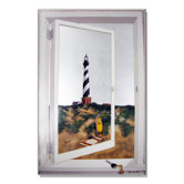Faux Window Mirror Screen with Cape Hatteras Lighthouse