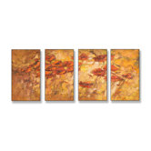Fall Wind Scene Quadtych Wall Art