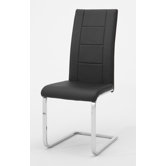 Schwingstuhl "Josy" in Schwarz / Chrom