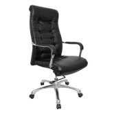 B&uuml;rostuhl h&ouml;henverstellbar "Moskau" in Schwarz / Chrom