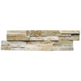 Quartzite 6" x 24" Natural Ledge Stone in Golden Honey