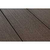 SAMPLE - Grooved Board Composite Decking in Chocolate