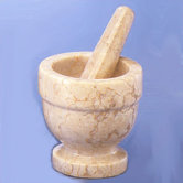 Champagne Marble 4" Mortar and Pestle