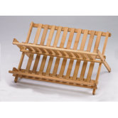 Bamboo Folding Dish Rack