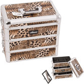 Professional Cosmetic Makeup Case with Divider and Interchangeable Stackable Tray