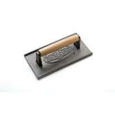 Rectangular Cast Iron Grill Press with Wood Handle