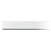 8' Basic Plain Track Raw Metallic Aluminum