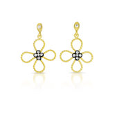 Flower Cubic Zirconia Earrings