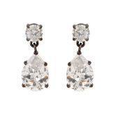 Pear Shape Cubic Zirconia Drop Earrings