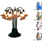 Lily Table Amber / Purple Table Lamp