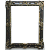 Feathered Shells Wall Mirror in Walnut Gold