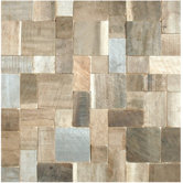 16" x 16" Puzzle Style Envy Wood Mosaic Tile