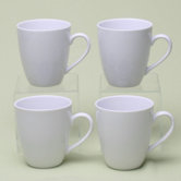 Whiteware 10 oz. Coffee Mug (Set of 4)
