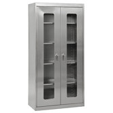 Stainless Steel Clear View Storage Cabinet