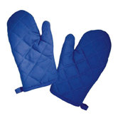The Little Cook Blue Oven Mitts