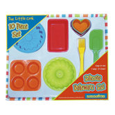 Kid's Ten-Piece Silicone Bakeware Kit