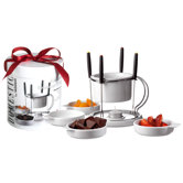 11 Piece Chocolate Fondue Set in Hat Box