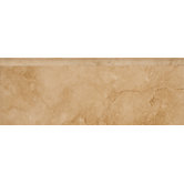 3" x 12" Ceramic Floor Bullnose in Noce