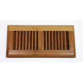 4" x 10" Surface Mount Horizontal Bamboo Wood Vent in Carbonized