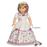 American Girl Dolls Victorian Romance Ball Dress, Hair Accessories and Shoes