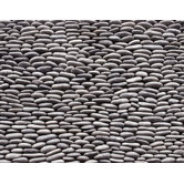 Standing Pebbles 4" x 12" Interlocking Mesh Tile in Cascade