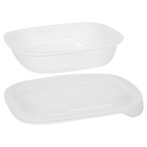 Simplylite 2 Qt. Rectangular Baking Dish with Plastic Cover