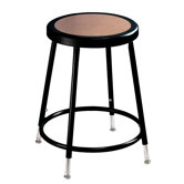 Adjustable Height Stool with Round Hardboard