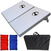 Premium Light Up LED Cornhole Bean Bag Toss Game Set