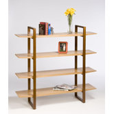 Breeze Bookcase with Wood Legs