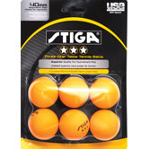 Three-Star Orange Table Tennis Ball (Pack of 6)