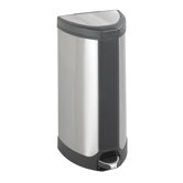 Step-On 10 Gallon Receptacle in Stainless Steel