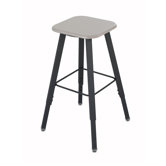 Height Adjustable Stool with Footrest