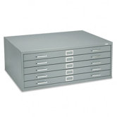 Five-Drawer Steel Flat File