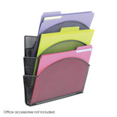 Onyx Magnetic Mesh Panel Accessories, 3 File Pocket