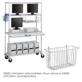Wire LAN Workstation with Utility Basket