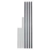Industrial Steel Shelving Post Kit, 4 Posts