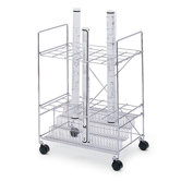 24 Compartments Chrome Wire Roll File