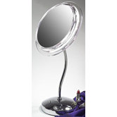 Makeup Mirror with Surround Light in Chrome