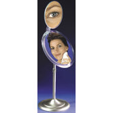 Makeup Mirror with Adjustable Pedestal