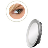 Spot Mirror with LED Surround Light in Silver
