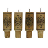 Epicureanist Wine Cork Candles (Set of 4)