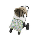 Owls Stroller Blanket in Sky