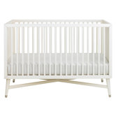 Mid-Century Crib In French White